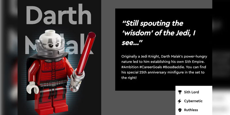 Dark Malak LEGO Profile