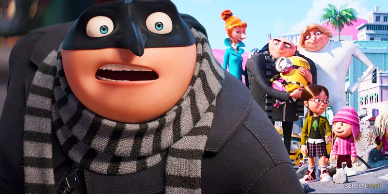 Gru in Despicable Me 4 and the Despicable Me 3 ending