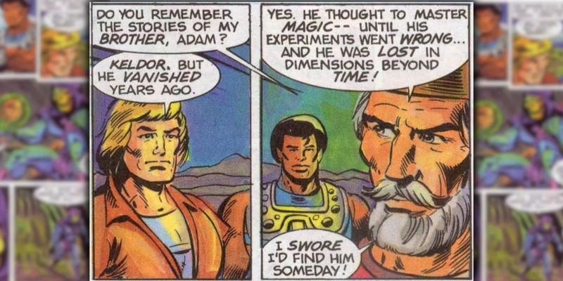 The Search for Keldor comic panel from the He-Man and Masters of the Universe franchise