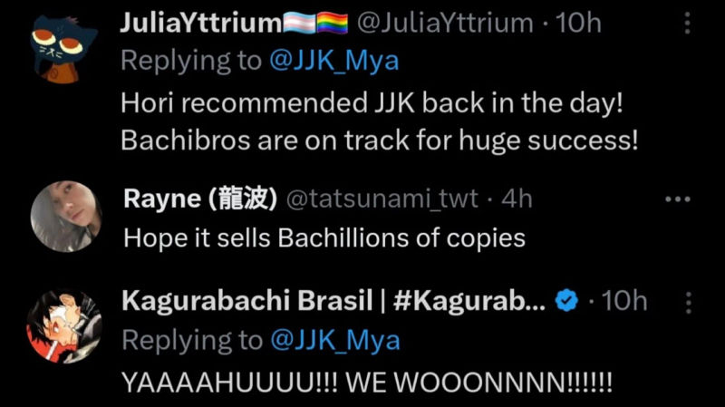 Fans celebrate Horikoshi's comments on X (Image via X/Twitter)