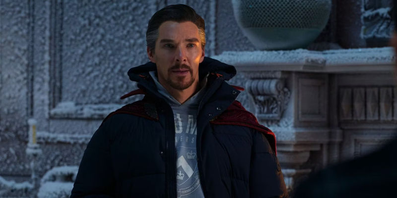 Doctor Strange in his casual wear in Spider-Man No Way Home