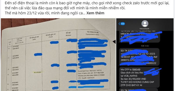 Bí ẩn vụ việc tài khoản Vietcombank bị 'hack' mất hơn 43 triệu đồng