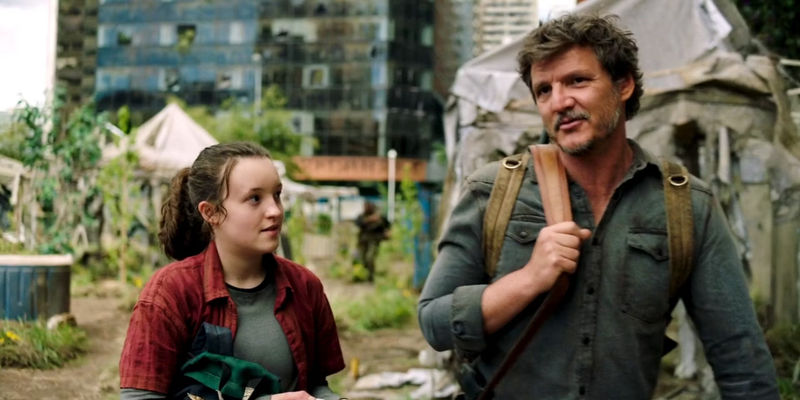 Joel and Ellie talking in The Last of Us season 1 finale