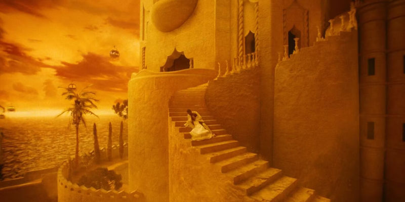 Bella collapses on the steps of the city of Alexandria in Poor Things