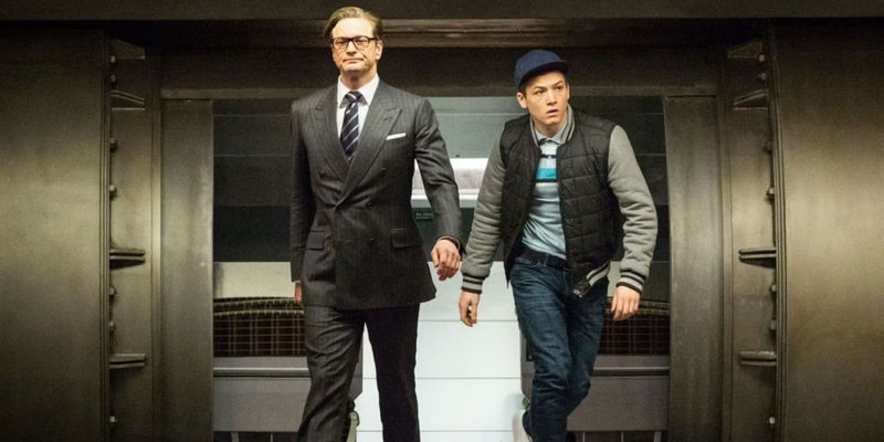 Harry Hart and Eggsy in Kingsman.