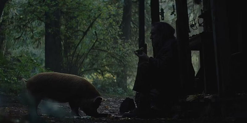 Nicolas Cage and his pig in Pig.
