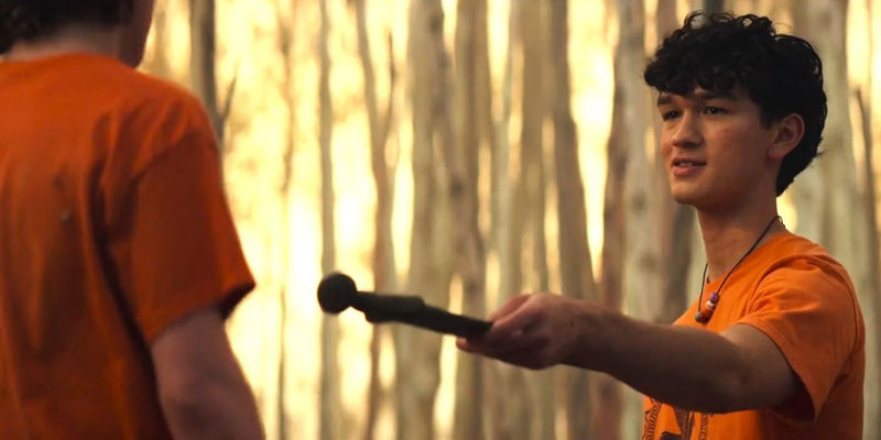 Percy and Luke training in Percy Jackson and the Olympians episode 8