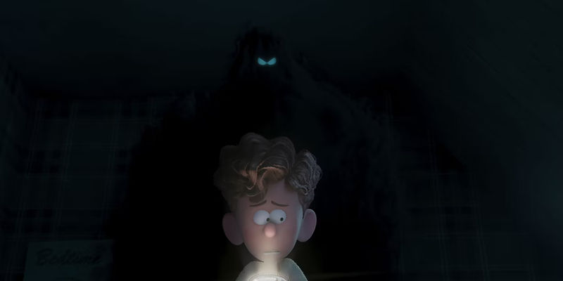 The Dark creeping up on Orion in Orion and the Dark