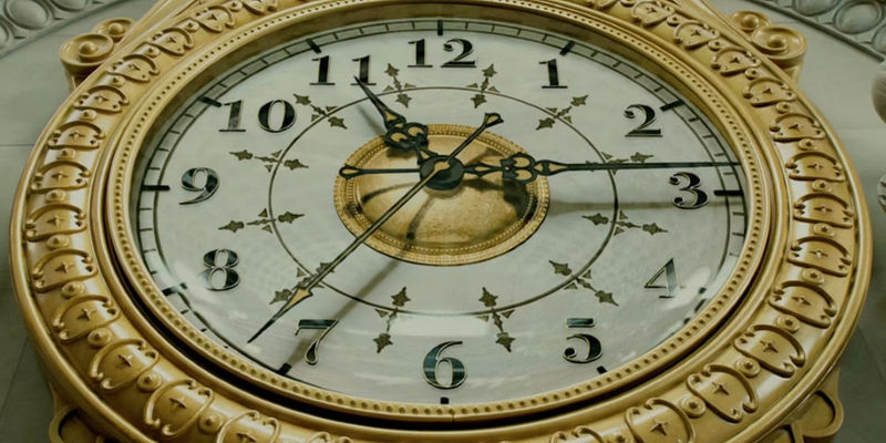 The clock in The Curious Case of Benjamin Button.