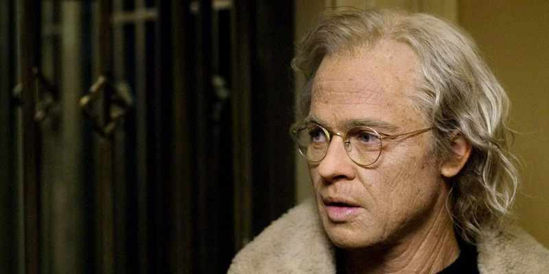 Brad Pitt as an old man in The Curious Case of Benjamin Button