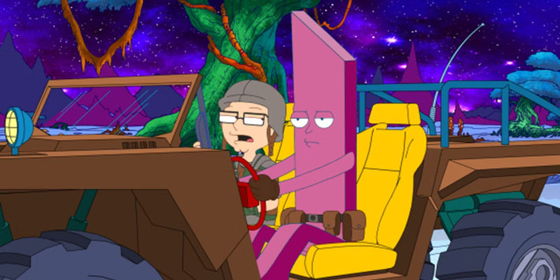 Steve plays with toys in American Dad