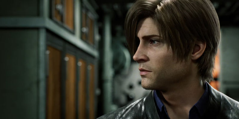 Leon S Kennedy walks through a hallway in Resident Evil Infinite Darkness