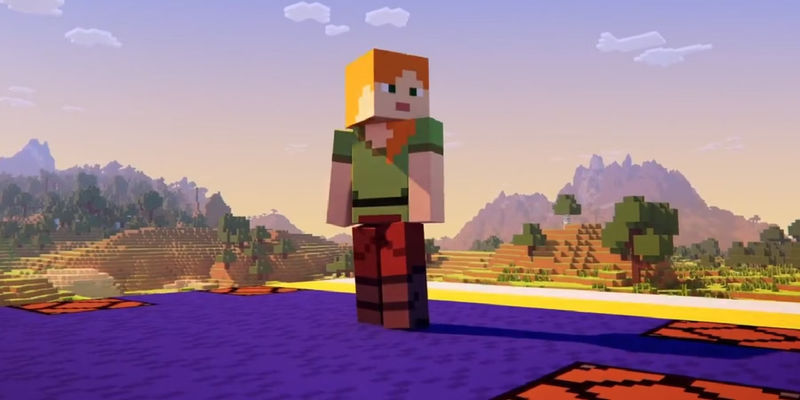 The Minecraft Marvel: A Tribute to Super Bowl 58 at Allegiant Stadium