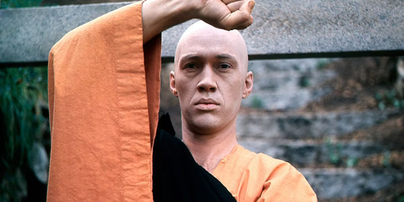 David Carradine looks on in Kung Fu