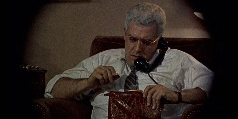 Jeff watches Lars through his lens in Rear Window