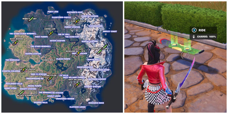 locations of driftboards on chapter 5 season 1 island