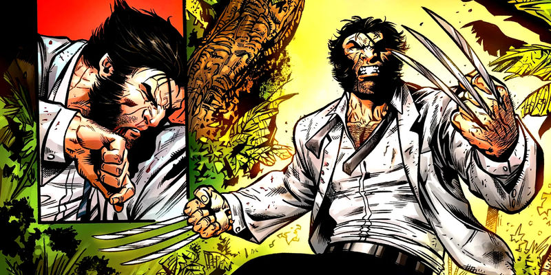 Wolverine Wearing His Patch Outfit and Eyepatch in Marvel Comics