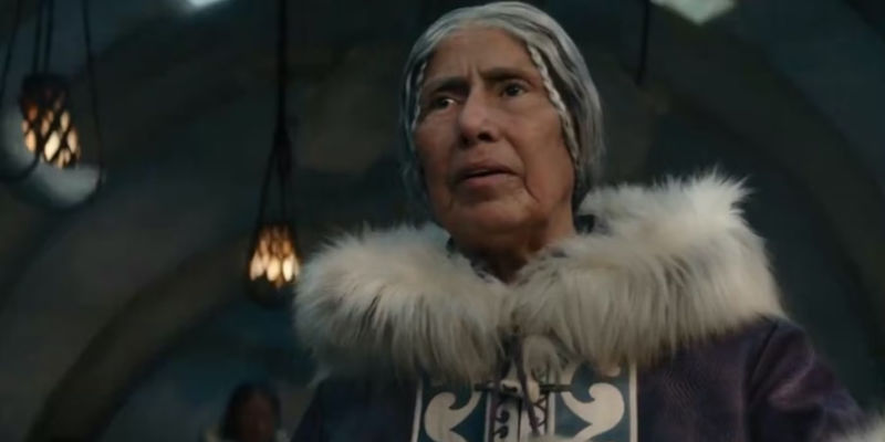 AvatarThe Last Airbender Gran Gran looking down in live action 