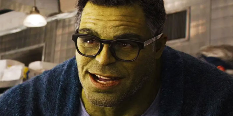 Smart Hulk at a cafe in Avengers Endgame