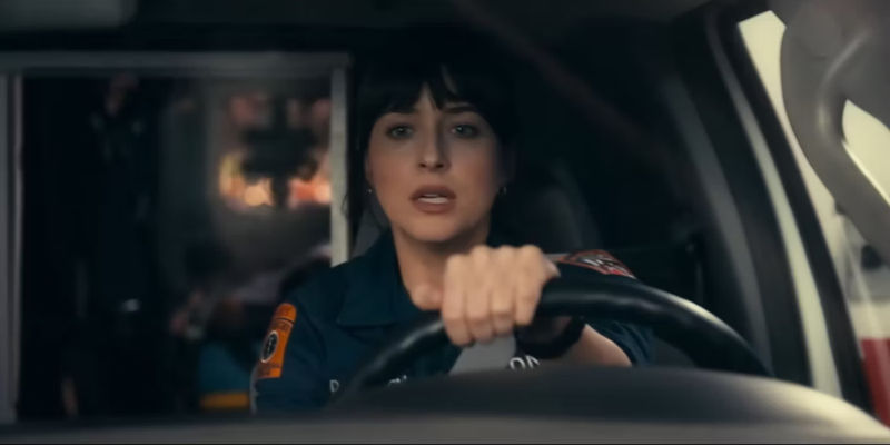 Cassie drives an ambulance in Madame Web