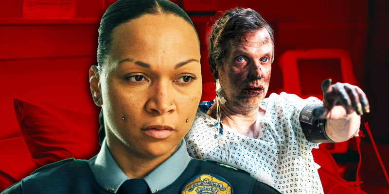 Navarro and scientist from True Detective Night Country episode 3