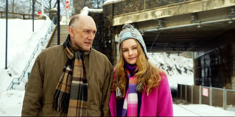 The Visit Pop Pop and Becca at the train station