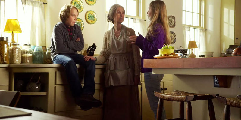 The Visit Tyler Nana Becca in the kitchen