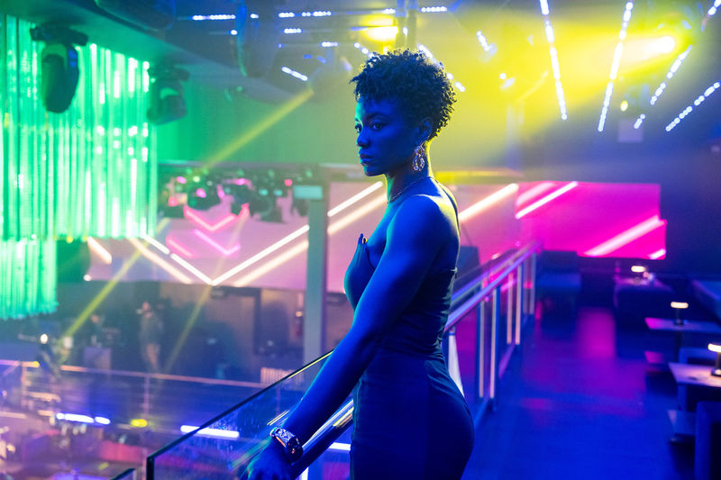 Special Agent Tiffany Wallace (Katherina Renee Kane) inside the nightclub FBI 1