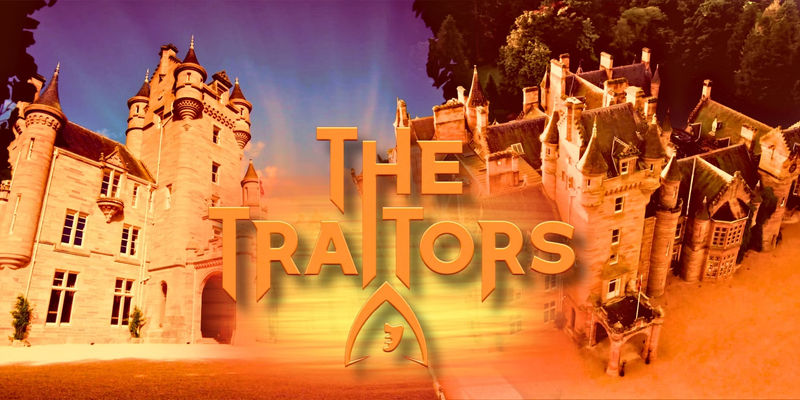 The Traitors UK Castle, with logo