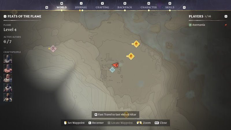 Location of the Longkeep well in Enshrouded