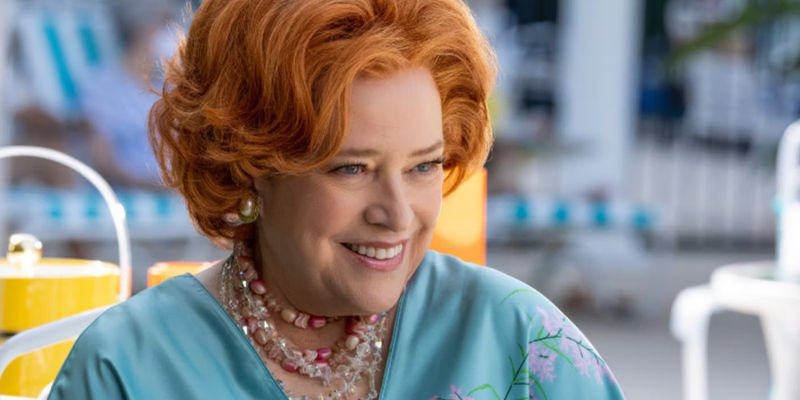 Kathy Bates as Sylvia Simon, smiling in Are You There God It's Me Margaret