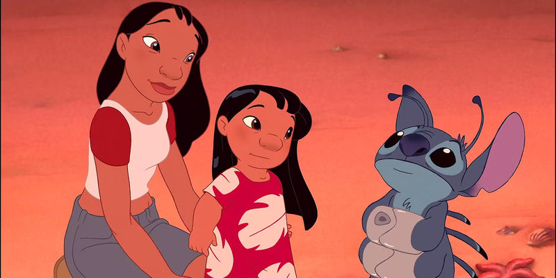 Lilo and Nani with Stitch.