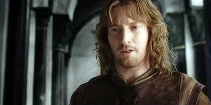 Faramir talks to Pippen in Lord of the Rings 