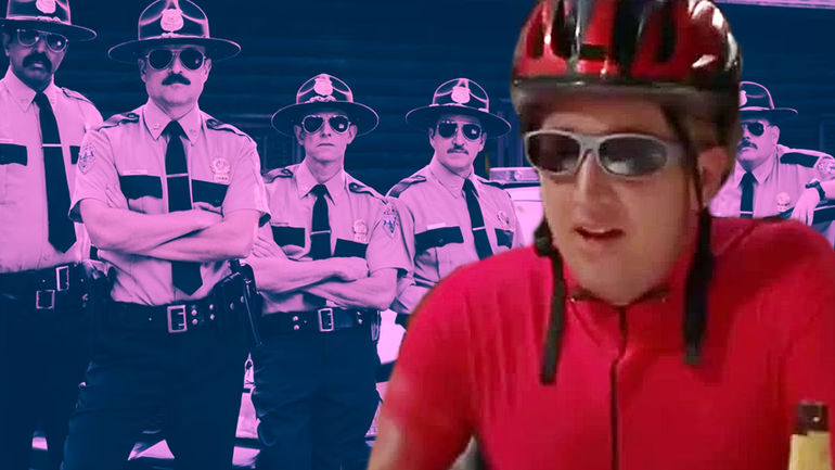 Unraveling the Hilarity Behind the Iconic Biker Scene in Super Troopers