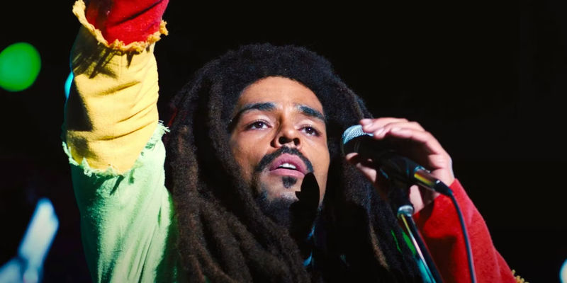 Kingsley Ben-Adir as Bob Marley in Bob Marley: One Love