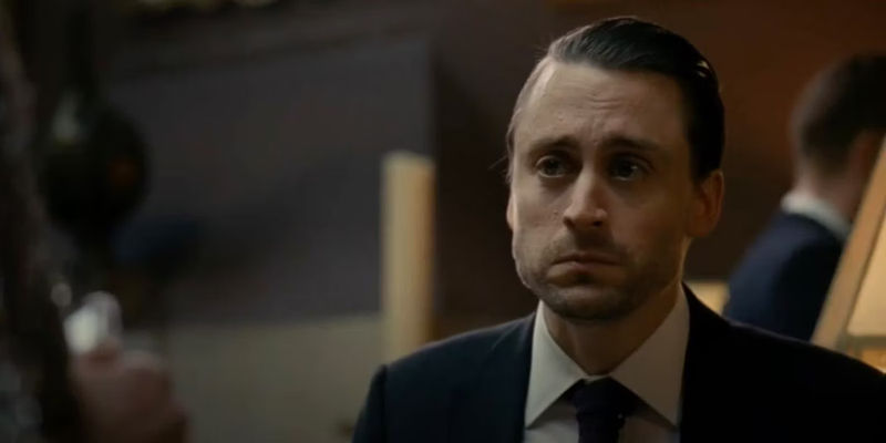 Kieran Culkin as Roman Roy looking sad in Succession season 1's finale
