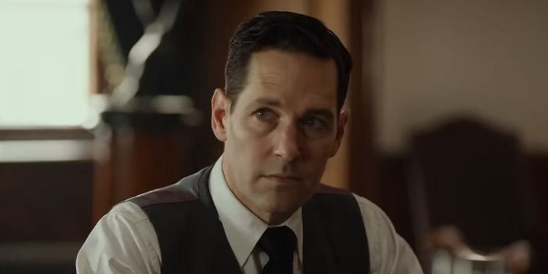 Moe Berg (Paul Rudd) is briefed in The Catcher Was A Spy