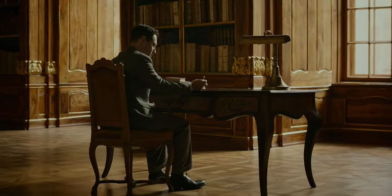 Moe Berg (Paul Rudd) considers his work in The Catcher Was A Spy