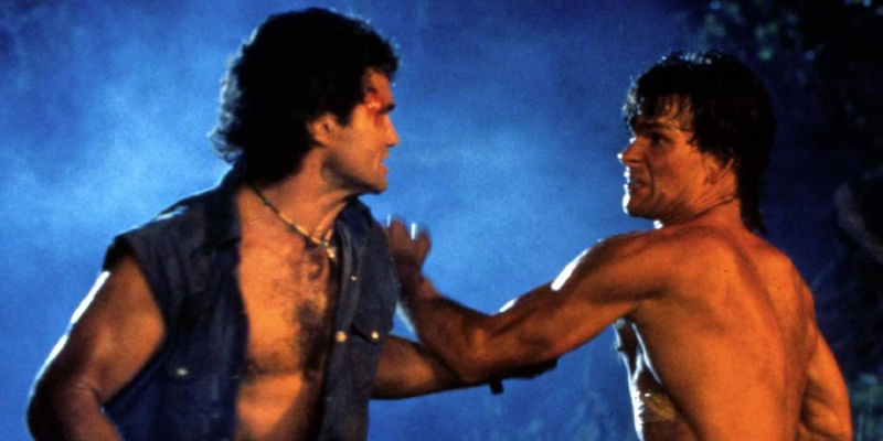 Dalton (Patrick Swayze) fights in Road House