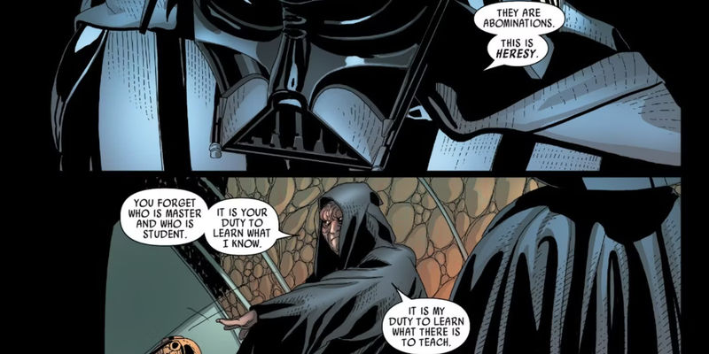 Darth Vader Confronts Palpatine Over His Heresy