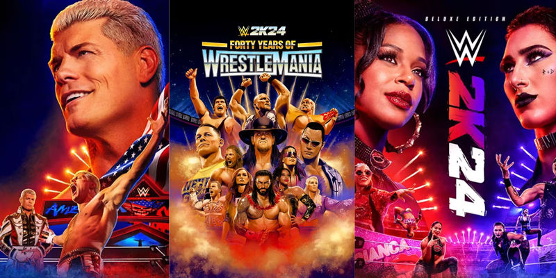 WWE 2K24 covers