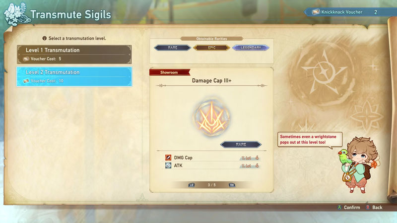 A Damage Cap Sigil in Granblue Fantasy: Relink