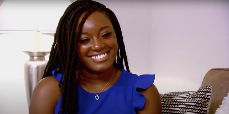 Paige Banks smiling in Married At First Sight.