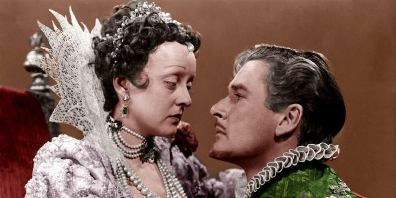 Elizabeth and the Earl of Essex in The Private Lives of Elizabeth and Essex.