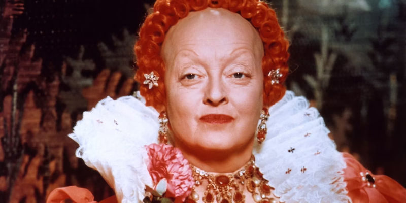 Bette Davis as Queen Elizabeth I in The Virgin Queen 1955.