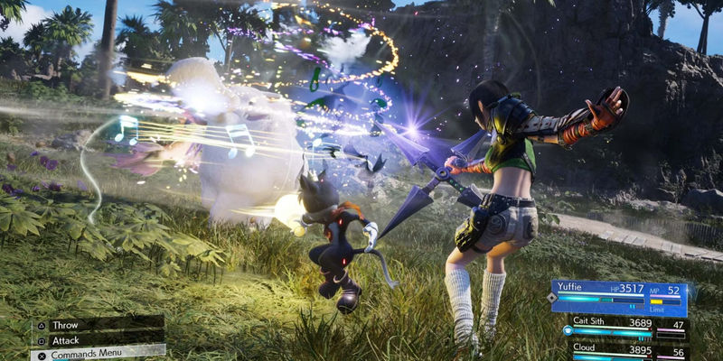 Final Fantasy 7 Rebirth Yuffie battle screen