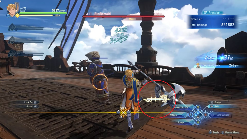 Vane's Beatdown Gauge in Granblue Fantasy: Relink