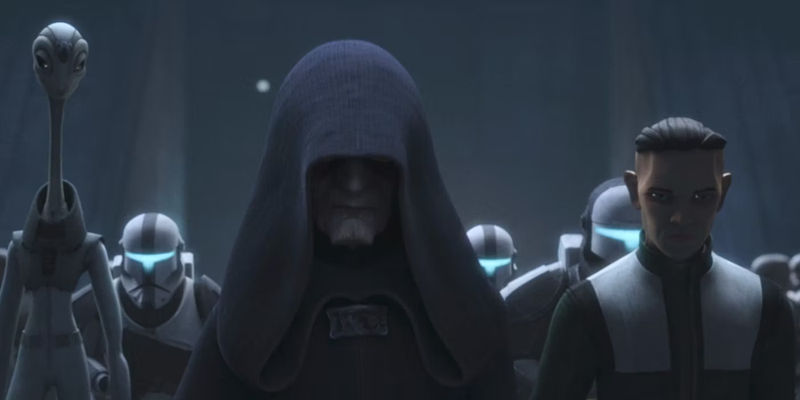 Palpatine Speaks With Hemlock in Bad Batch Season 3