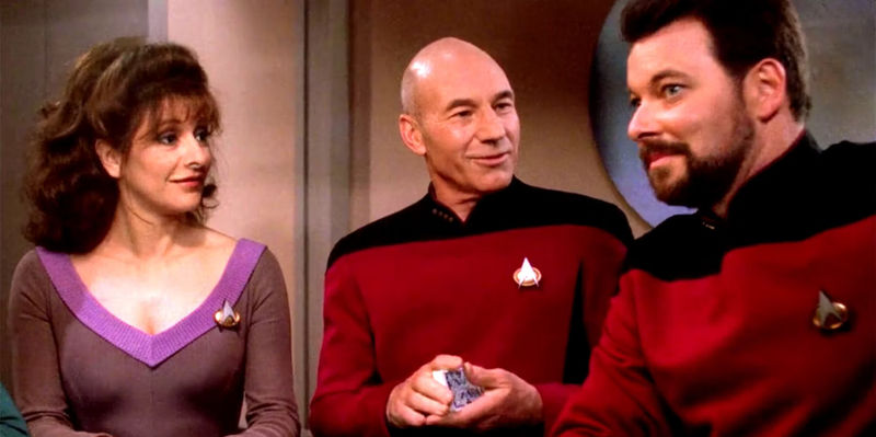 Star Trek TNG Poker Picard Troi Riker