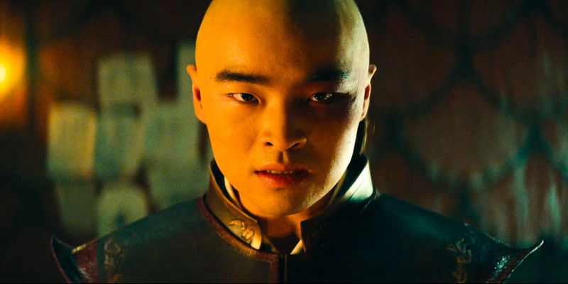 Prince Zuko from Avatar the last airbender in an intense Agni Kai duel